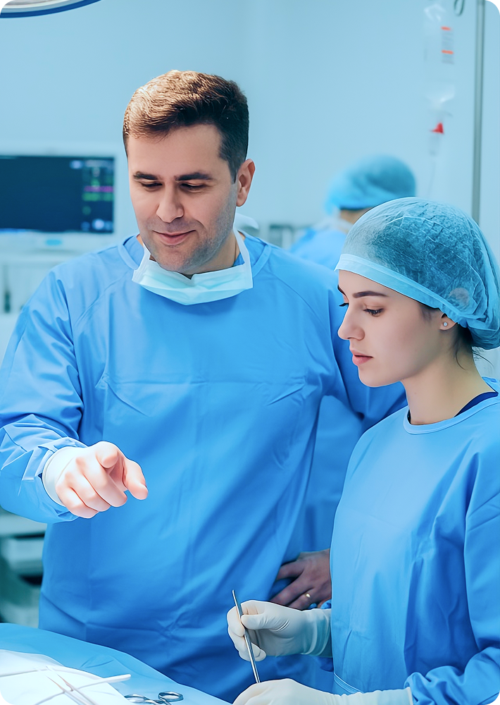 Médicos em cirurgia - Med HandsOn